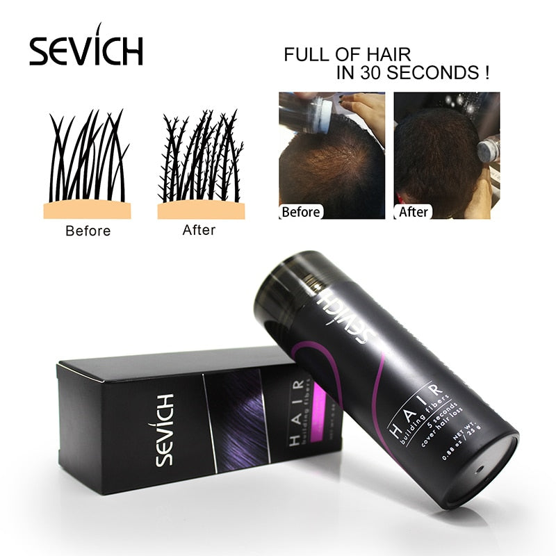 Keratin Hair Building Fibers Sevich 25g - HaiRegrow