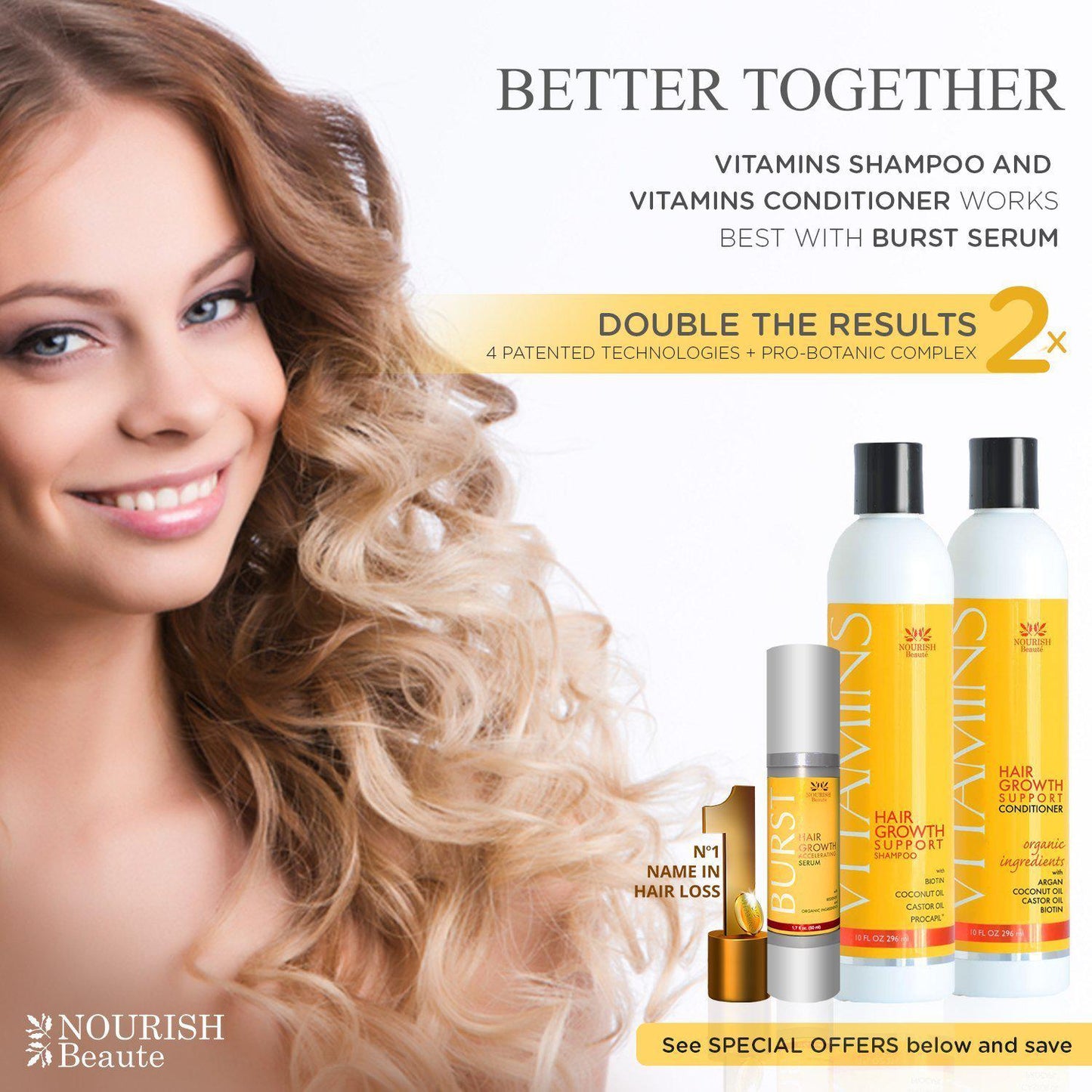 DHT Blockers and Biotin Conditioner for Thinning Hair Nourish Beaute - HaiRegrow