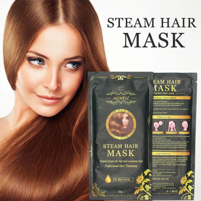 Hair Mask Automatic Heating Steam Keratin Argan Oil care hair Treatment Hair Coarse Repair Moisturizing Oil For Hair Care TSLM1