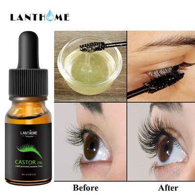 Castor Oil for Eyelash Growth Lanthome - HaiRegrow