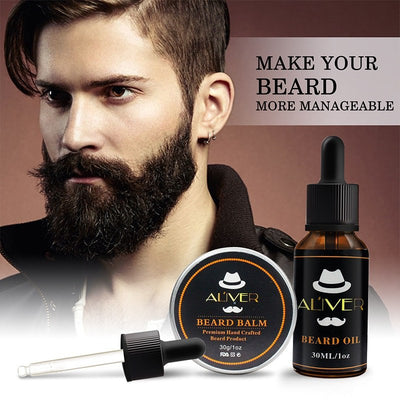 Men Beard Growth Oil & Wax by ALIVER - HaiRegrow