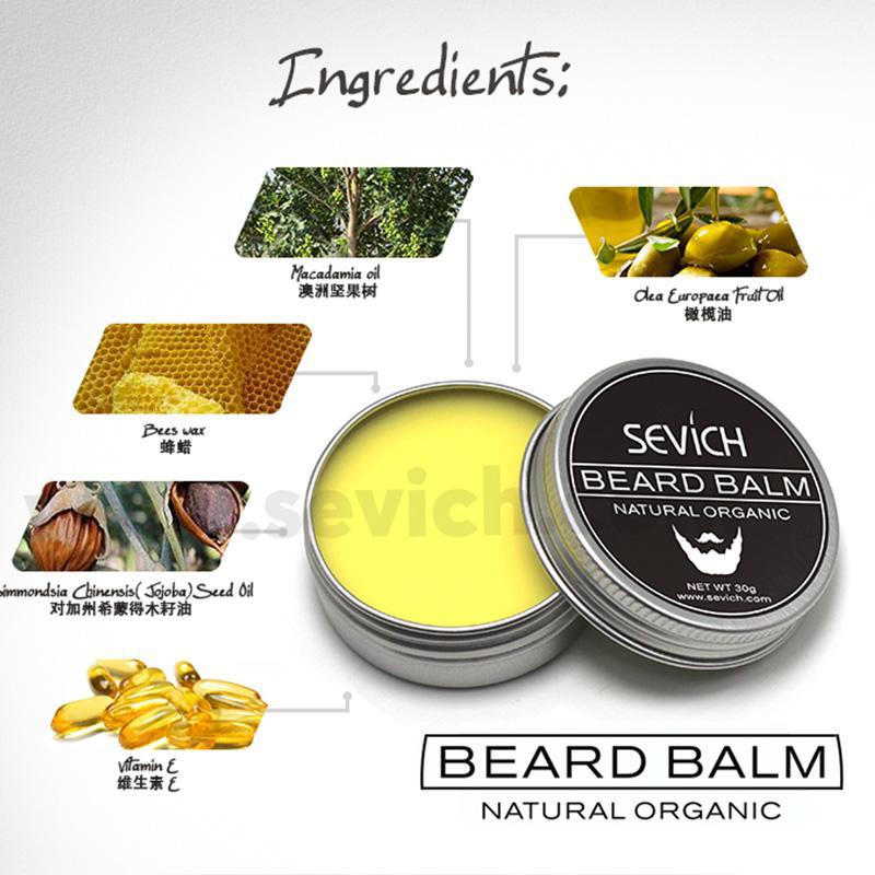 Natural Beard Balm Professional For Beard Growth Sevich - HaiRegrow