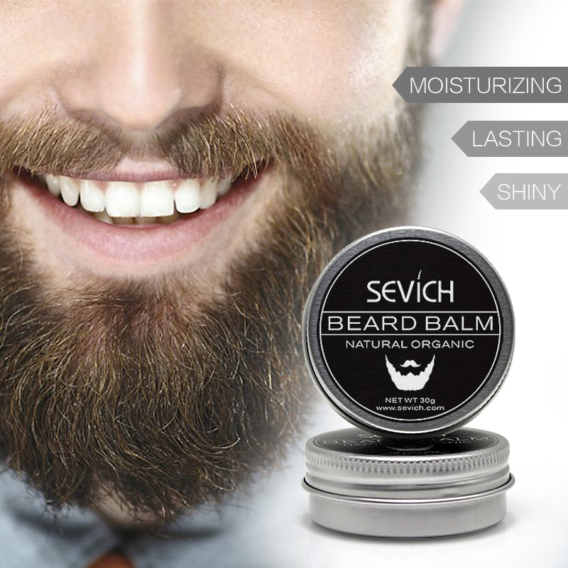 Natural Beard Balm Professional For Beard Growth Sevich - HaiRegrow